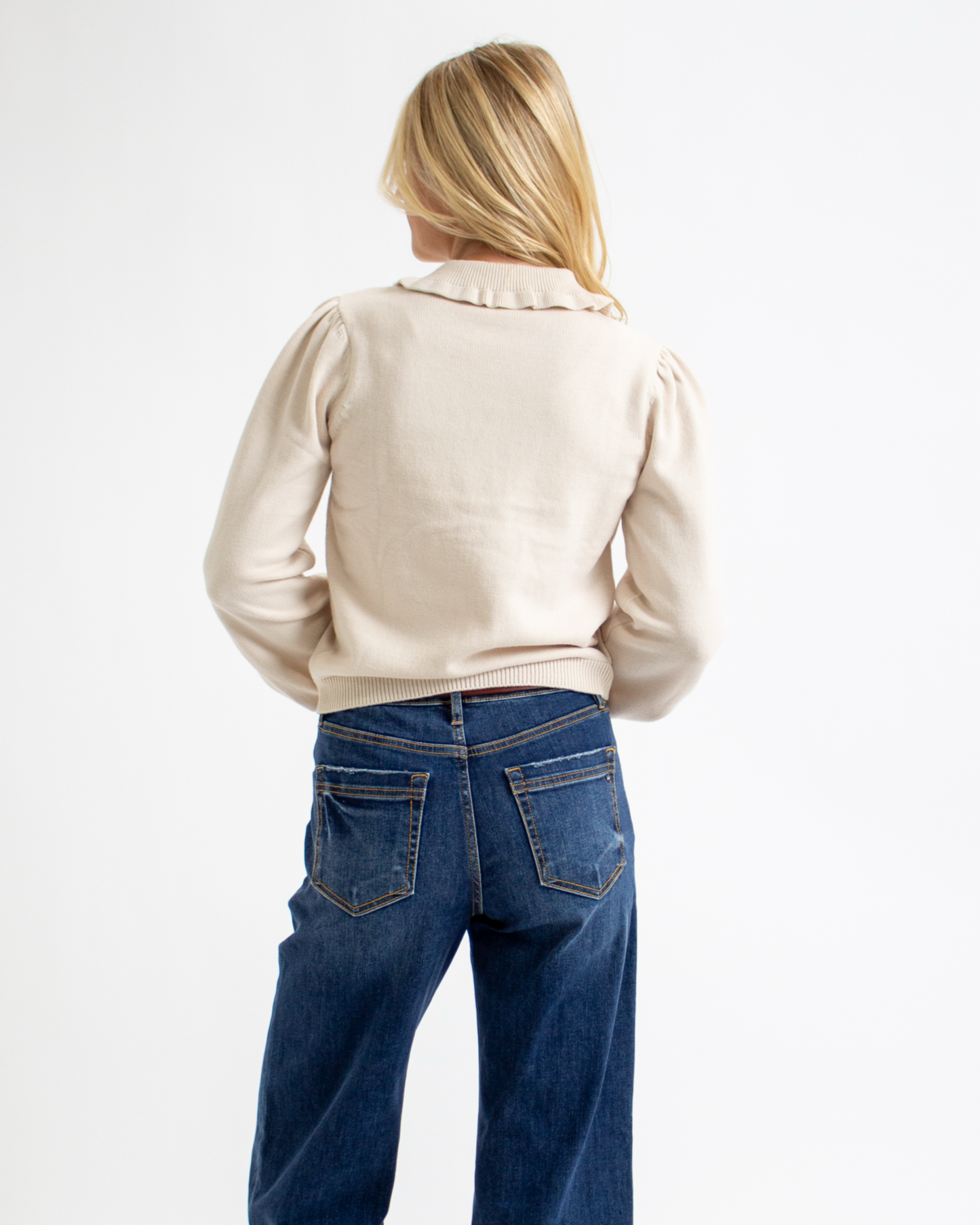 Alabaster Collared Sweater