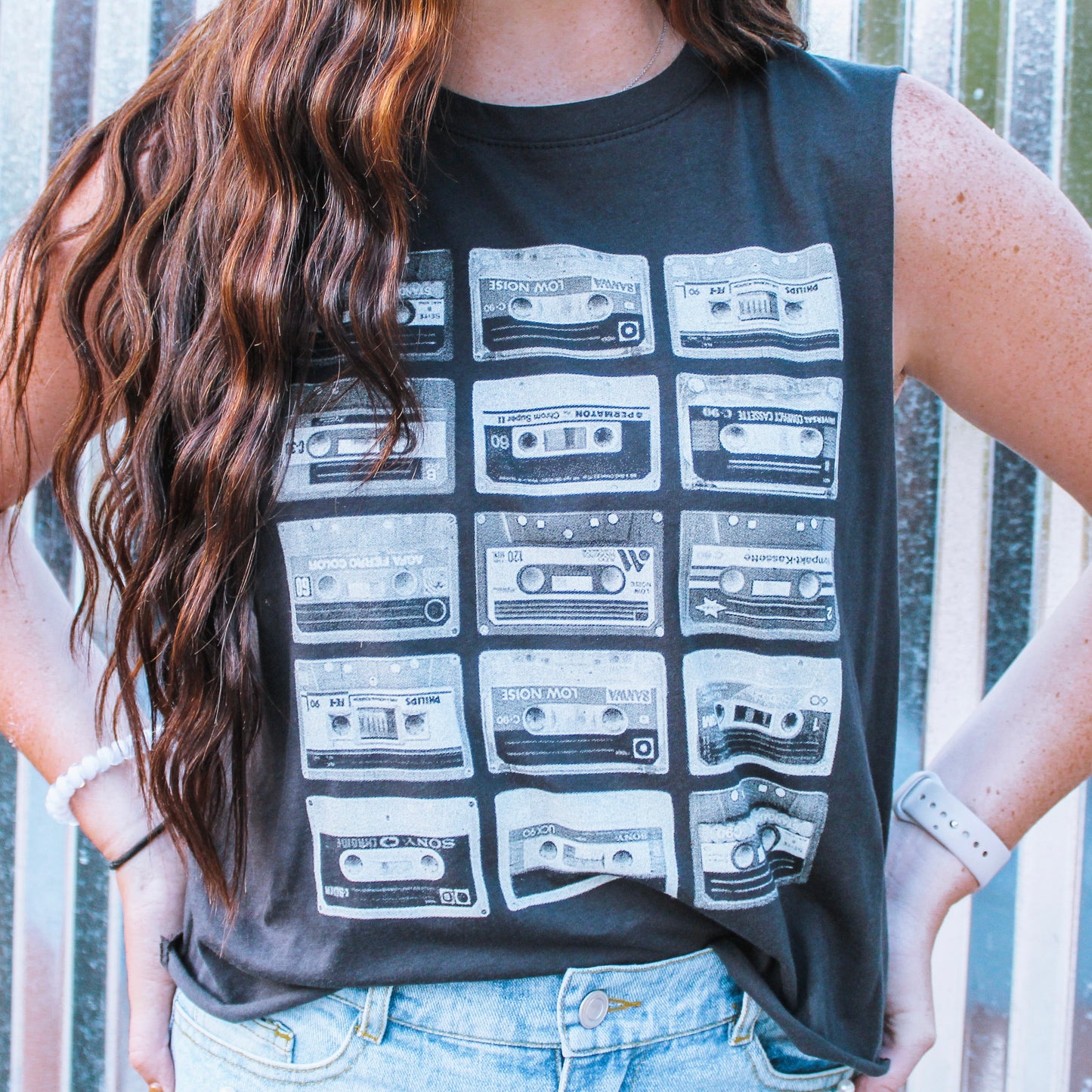 Cassette Tape Cut Off Graphic
