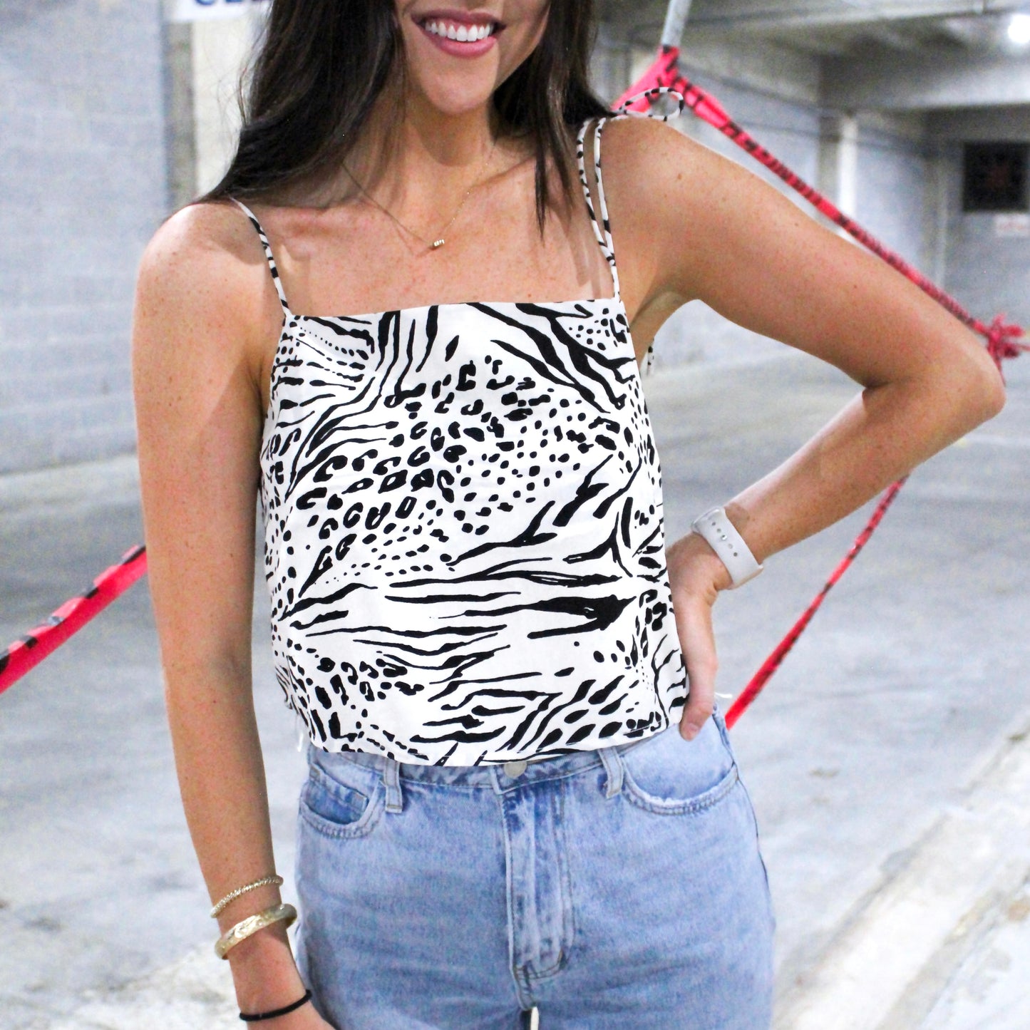 Animal Print Mini Top