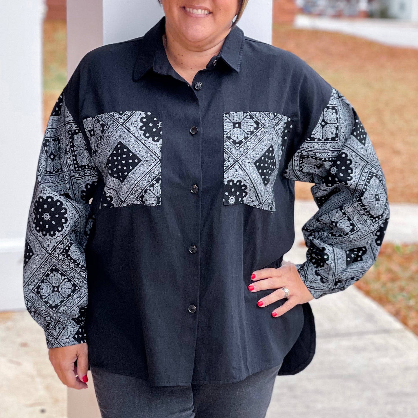 Bandana Button Down