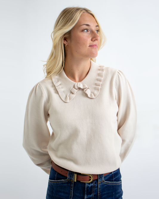 Alabaster Collared Sweater