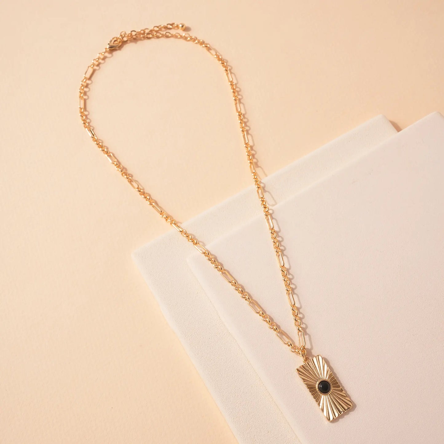 Pendant Stone Chain Necklace