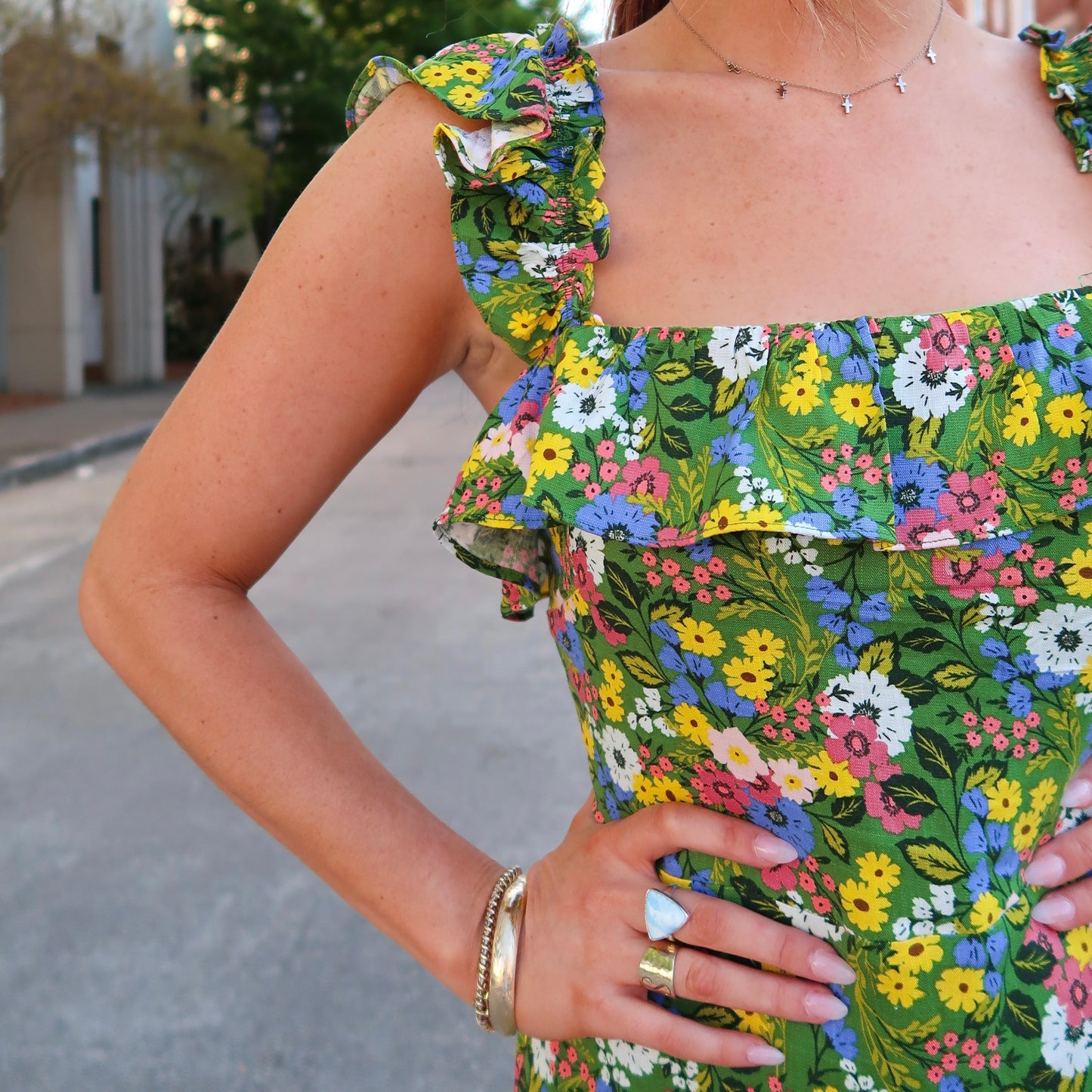 Juni Floral Midi Dress