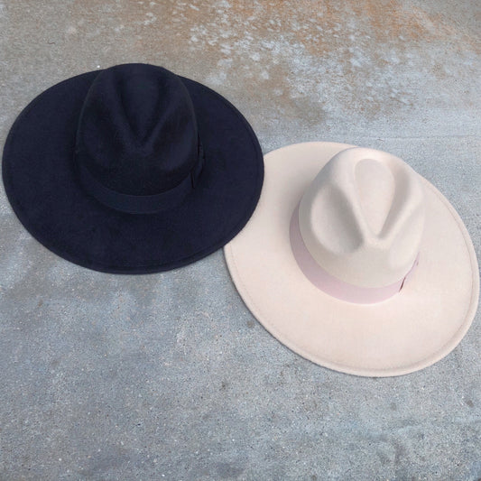 Ansley Felt Hard Brim Hat