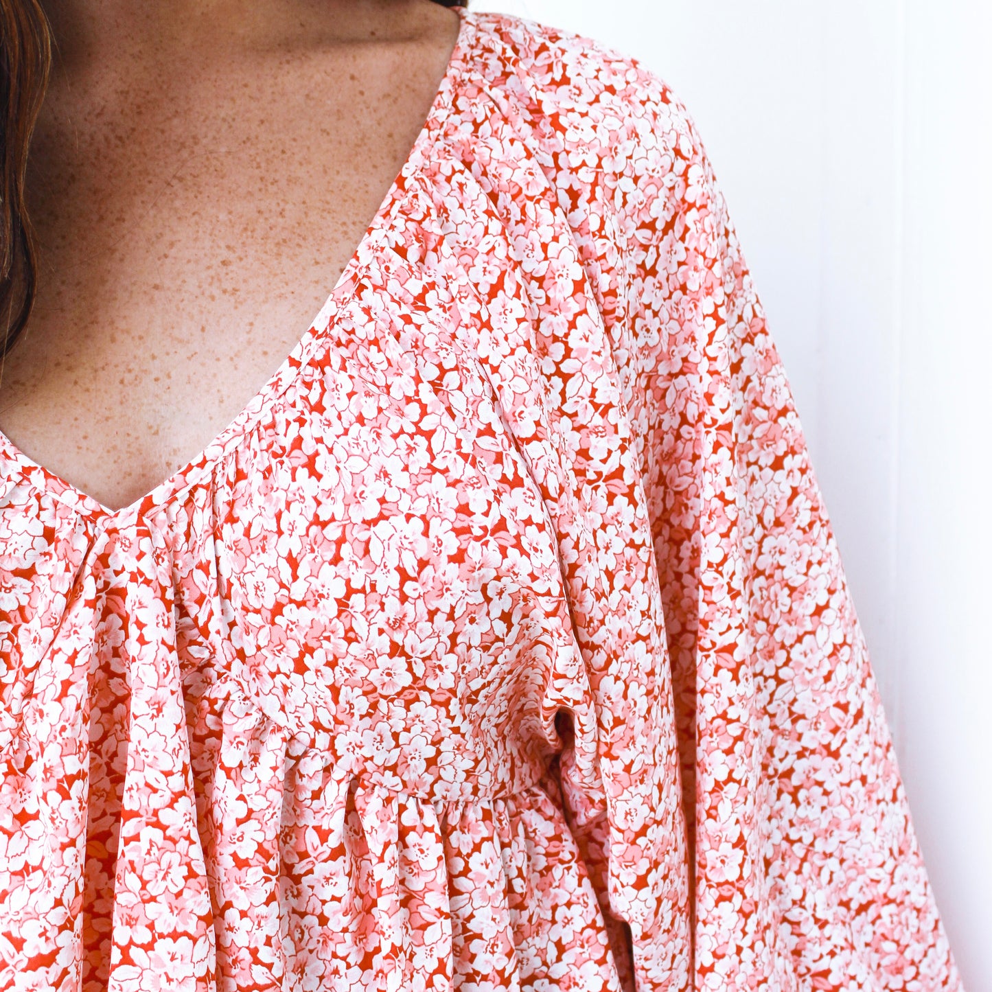 Floral Print Babydoll Top