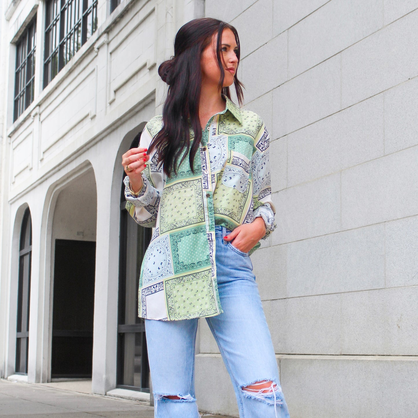 Greenly Button Down