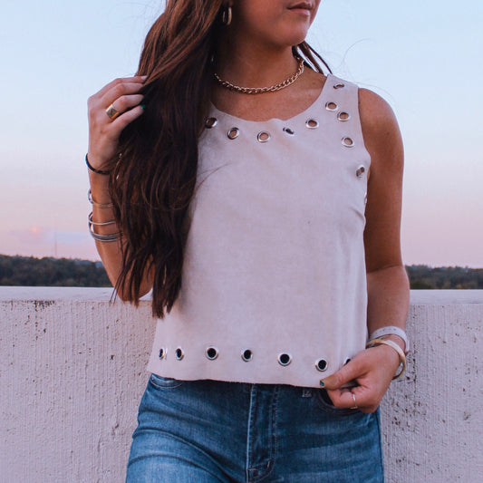 Valerie Vegan Suede Top