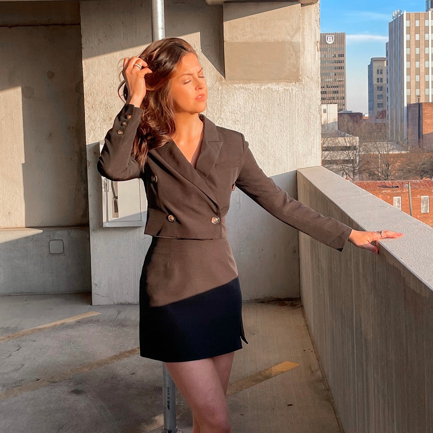Hali Cropped Blazer Set