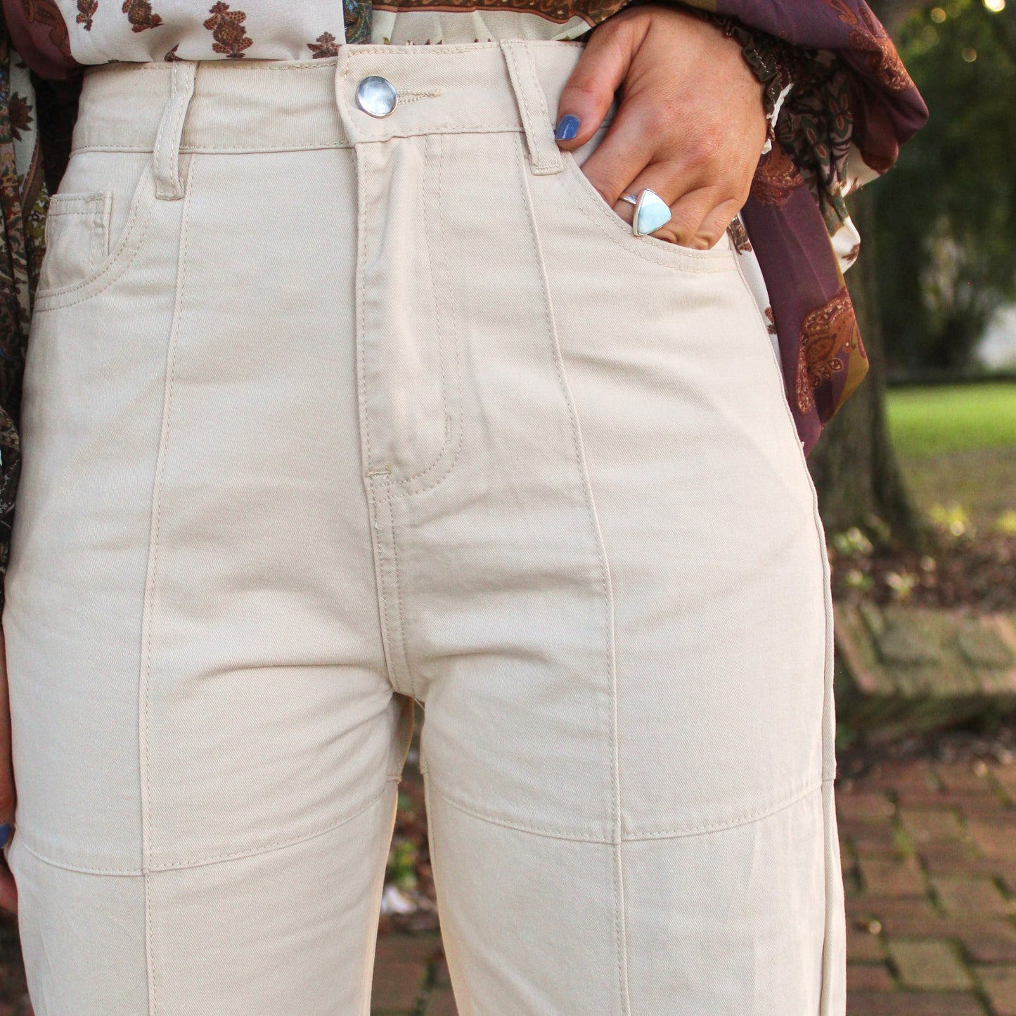 Ecru Everyday Jeans