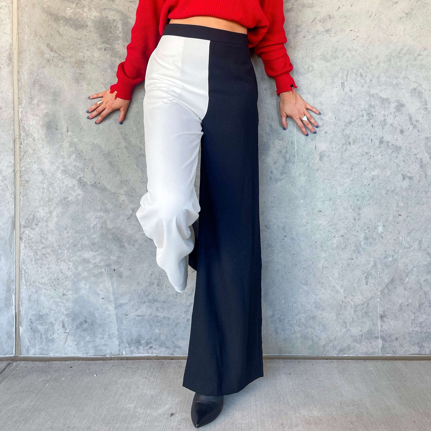 B&W Color Block Pants
