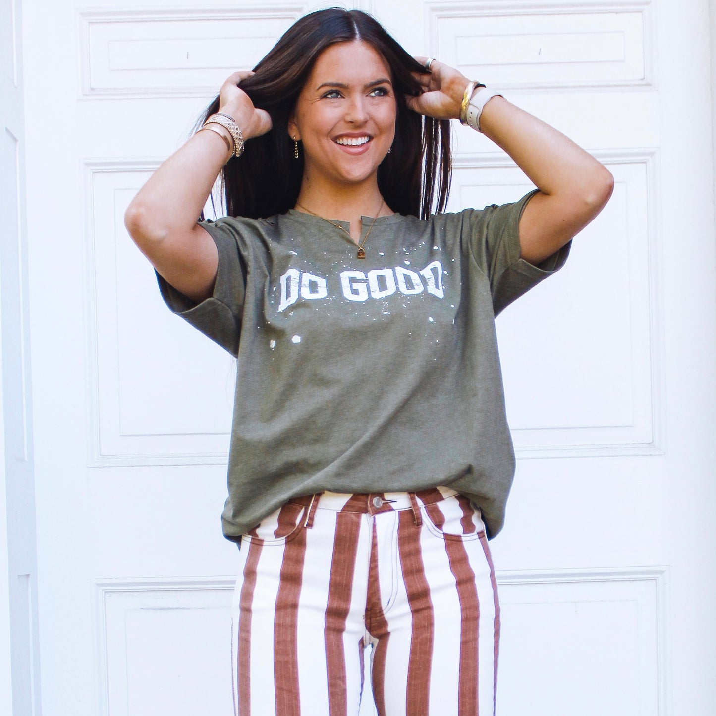 Do Good Distressed Tee