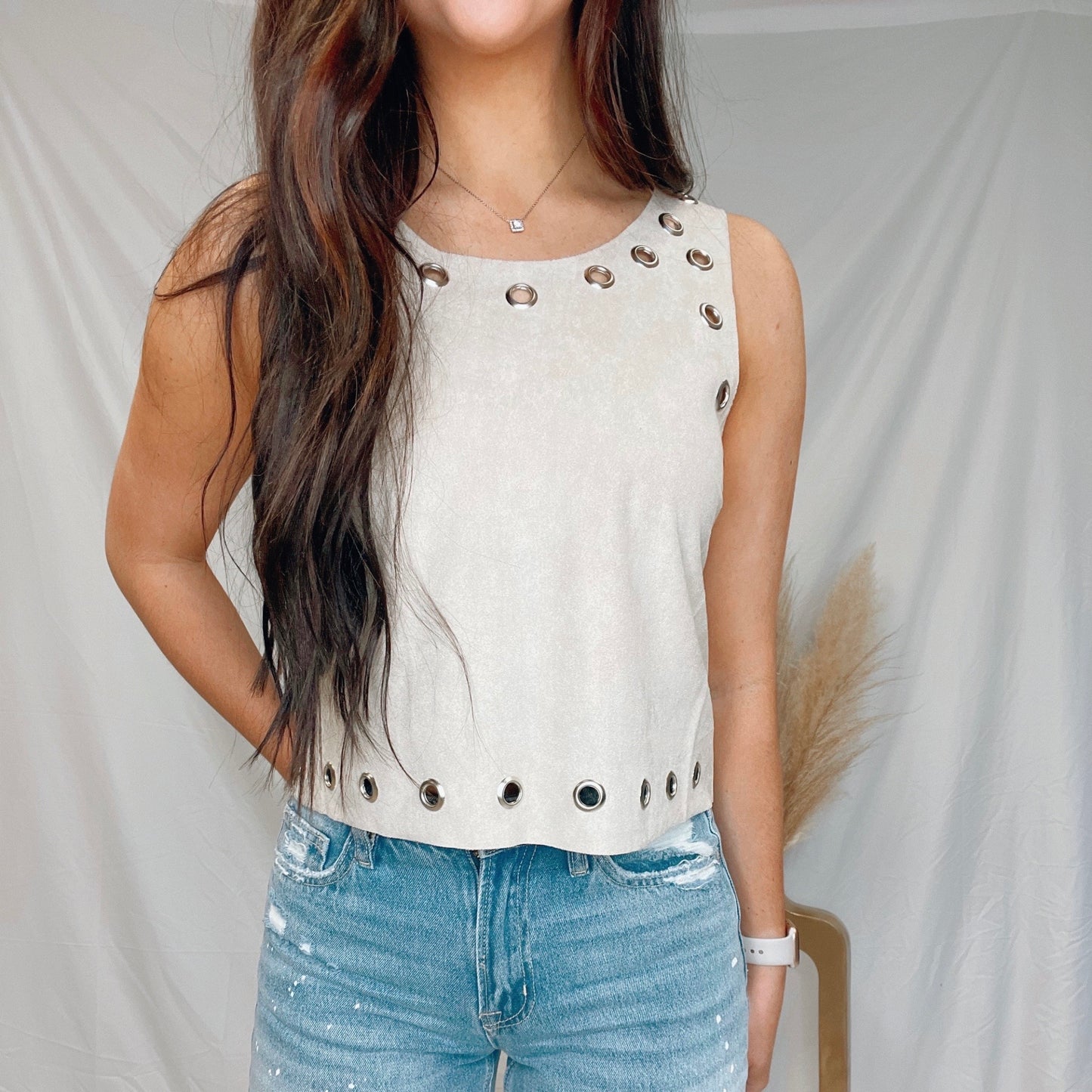 Valerie Vegan Suede Top