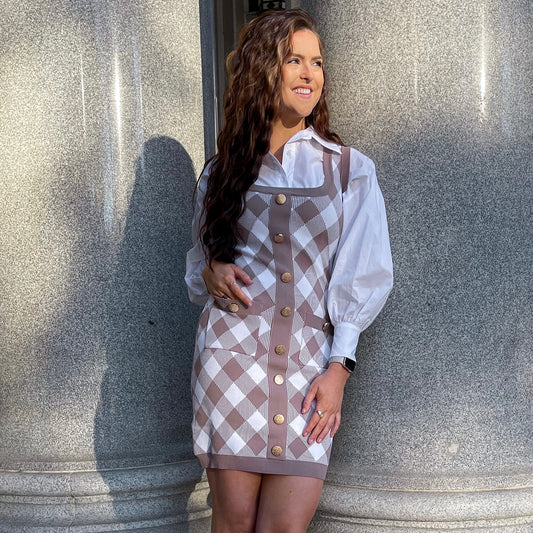 Kenzie Plaid Bodycon Dress